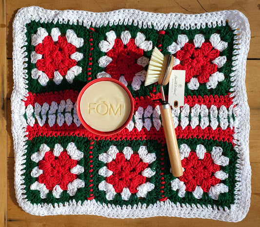 Christmas Dish Soap & Drying Mat Set